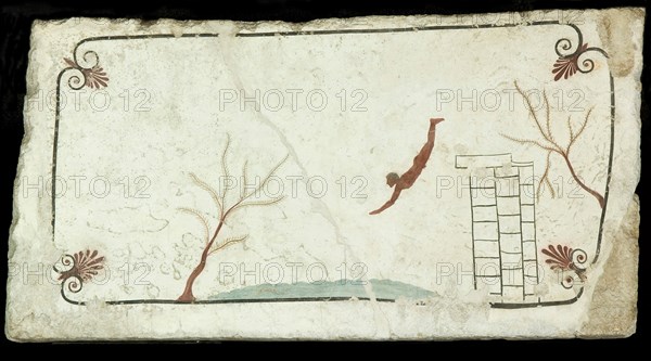 The Diver. Tomb of the Diver (Tomba del Tuffatore), ca 470 BC. Creator: Classical Antiquities.