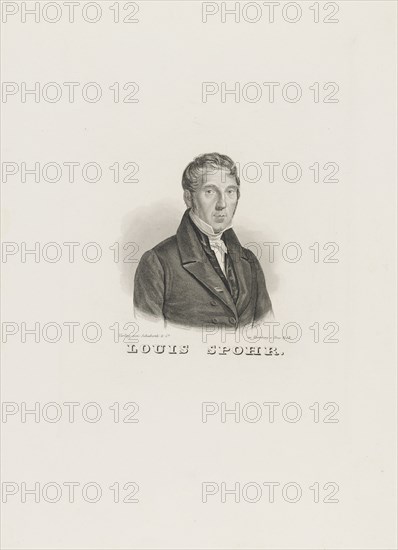 Portrait of Louis Spohr (1784-1859), c. 1830-1840. Creator: Anonymous.