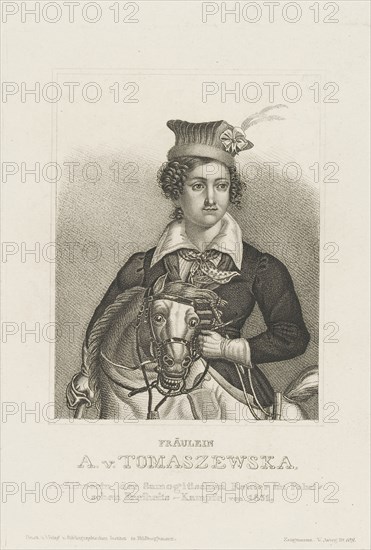 Portrait of Antonina Tomaszewska (1814-1883), c. 1850. Creator: Anonymous.