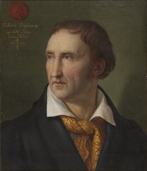 Portrait of Johann Gottfried Schadow (1764-1850), 1819. Creator: Schadow, Friedrich Wilhelm, von (1788-1862).