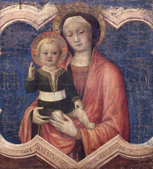 Virgin and Child  , 1448. Creator: Bellini, Jacopo (c. 1400-c. 1470).