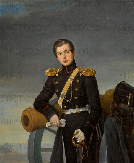 Portrait of Alexander Nikolaevich Karamzin (1815-1888), after 1836. Creator: Orlov, Pimen Nikitich (1812-1863).