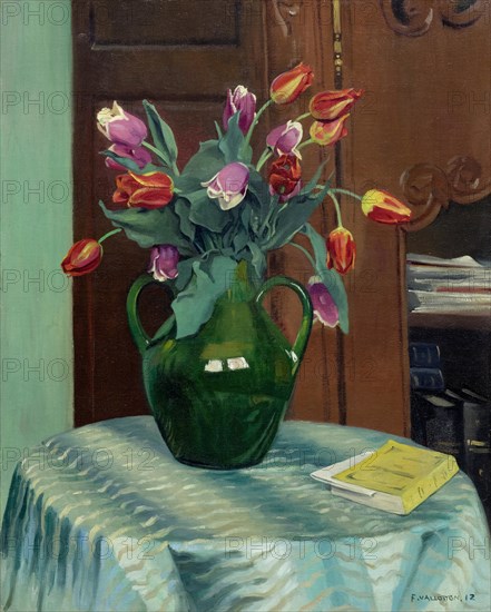 Tulipes roses et rouges (Pink and red tulips), 1912. Creator: Vallotton, Felix Edouard (1865-1925).