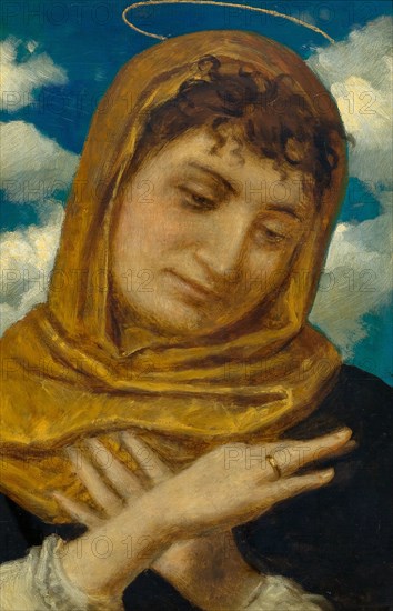 Saint Catherine, 1880. Creator: Böcklin, Arnold (1827-1901).