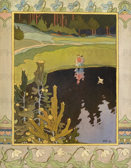 Illustration to the fairytale The White Duck, 1901. Creator: Bilibin, Ivan Yakovlevich (1876-1942).