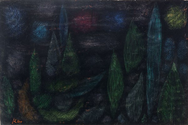 Nächtliche Landschaft (Nocturnal landscape), 1937. Creator: Klee, Paul (1879-1940).