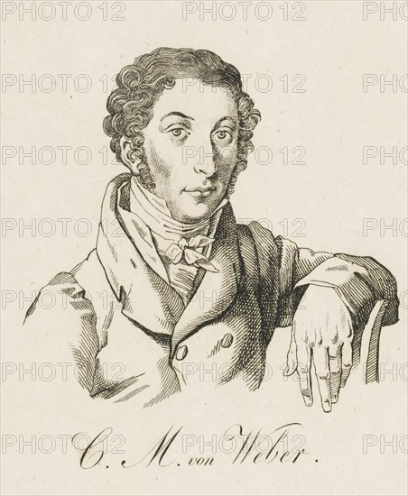 Carl Maria von Weber (1786-1826), after 1821. Creator: Anonymous.