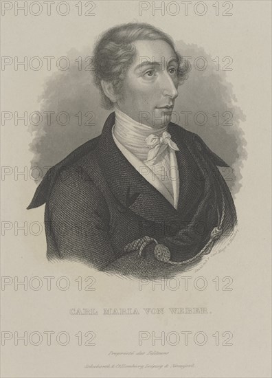 Carl Maria von Weber (1786-1826), c. 1840. Creator: Mayer, Carl (1798-1868).