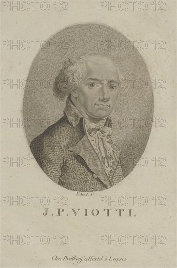 Portrait of the composer Giovanni Battista Viotti (1755-1824), c. 1800. Creator: Arndt, Wilhelm (1750-1813).