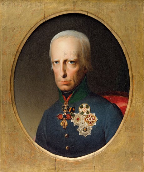 Portrait of Holy Roman Emperor Francis II (1768-1835), c. 1830. Creator: Anonymous.