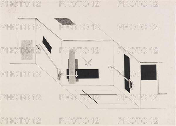 The Proun Room. Sheet 5 of the I Kestner portfolio, 1923. Creator: Lissitzky, El (1890-1941).