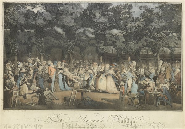 La promenade publique, 1792. Creator: Debucourt, Philibert-Louis (1755-1832).