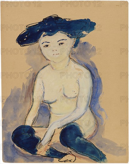 Helene (with fashionable Japanese hairstyle), 1909. Creator: Werefkin, Marianne, von (1860-1938).