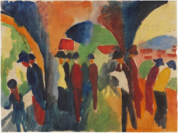 Under Thun Arcades, 1913. Creator: Macke, August (1887-1914).