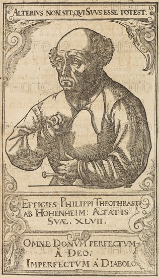 Philippus Theophrastus Aureolus Bombastus von Hohenheim (Paracelsus), 1589. Creator: Anonymous.