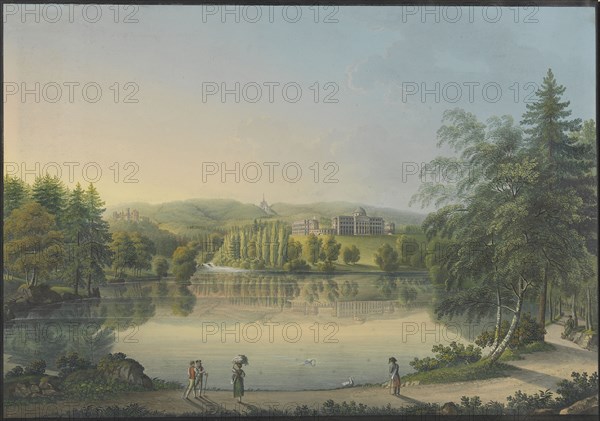 The Wilhelmshöhe Castle near Kassel, ca 1820. Creator: Bleuler, Johann Heinrich (1758-1823).