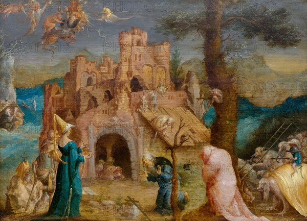 The Temptation of Saint Anthony, First Half of 16th cen.. Creator: Wellens de Cock, Jan (ca 1470-1528).