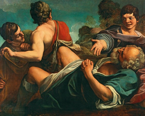 The Drunkenness of Noah. Creator: Tiarini, Alessandro (1577-1668).