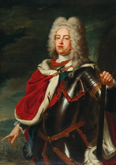 Frederick Augustus II, Elector of Saxony and future King Augustus III of Poland as Crown Prince. Creator: Mányoki, Adam (1673-1757).