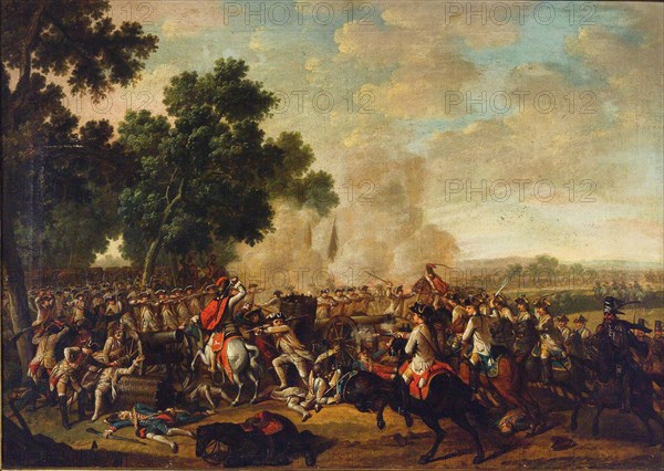 Battle Scene from the Seven Years' War, Second Half of the 18th cen.. Creator: Anonymous.