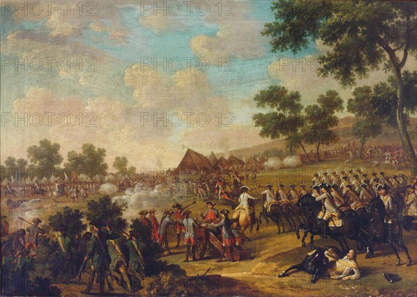 Battle Scene from the Seven Years' War, Second Half of the 18th cen.. Creator: Anonymous.