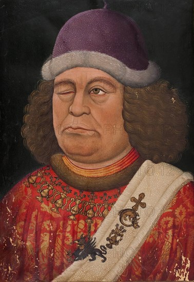 Oswald von Wolkenstein. (Frontispiece to the Liederhandschrift B), ca 1432. Creator: Anonymous.