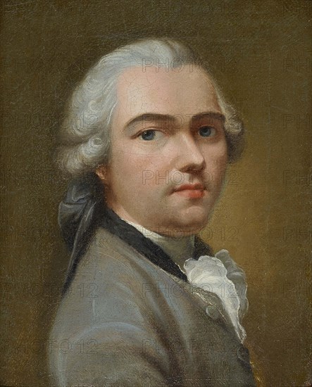 Self-Portrait, Mid of the 18th cen.. Creator: Tischbein, Johann Heinrich, the Elder (1722-1789).