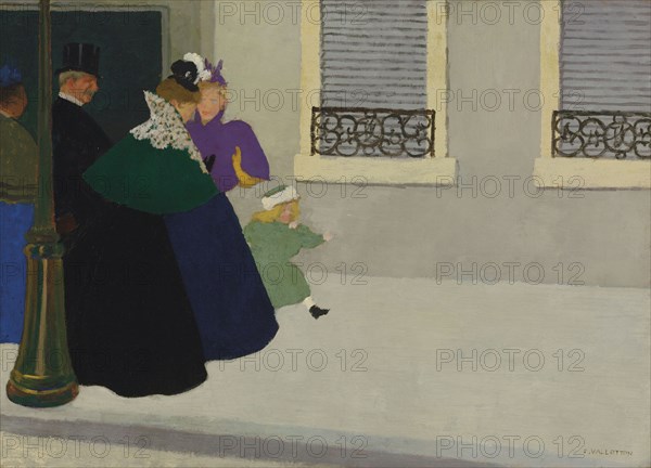 En promenade , c. 1895. Creator: Vallotton, Felix Edouard (1865-1925).