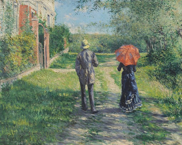 Chemin montant, 1881. Creator: Caillebotte, Gustave (1848-1894).