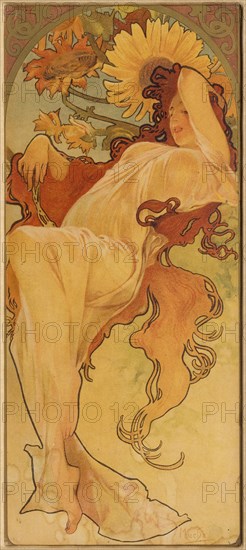 Summer (From the Series Les Saisons), c. 1900. Creator: Mucha, Alfons Marie (1860-1939).