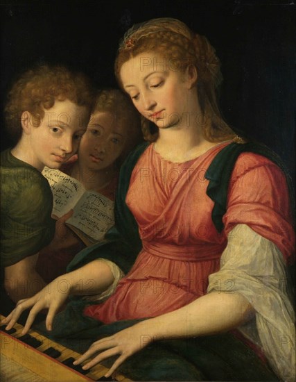 Saint Cecilia. Creator: Coxcie (Coxie), Michiel (1499-1592).