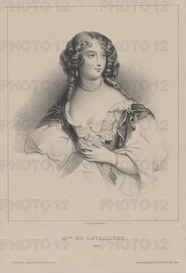 Louise de La Baume Le Blanc, Duchess of La Vallière (1644-1710), ca 1820. Creator: Anonymous.