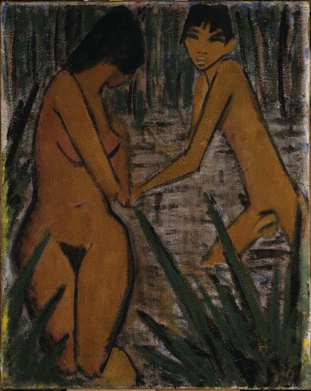 Bathers, c. 1920. Creator: Mueller, Otto (1874-1930).