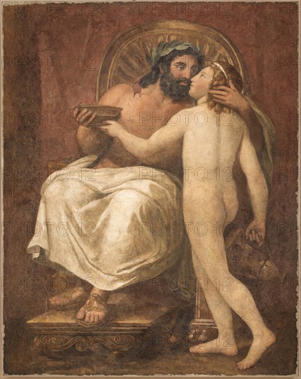 Jupiter Kissing Ganymede, 1759-1760. Creator: Mengs, Anton Raphael (1728-1779).