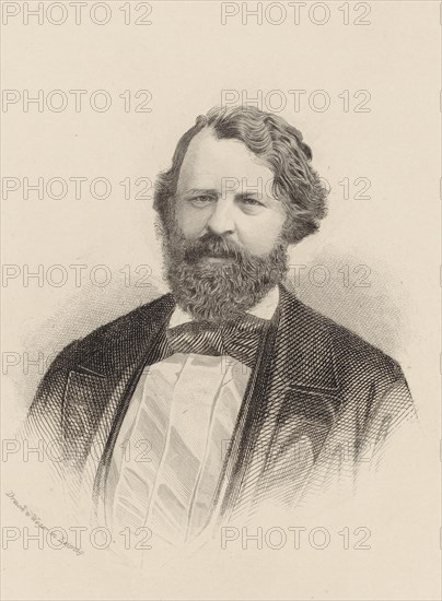 Portrait of the violinist and composer Joseph Joachim (1831-1907). Creator: Weger, August (1823-1892).