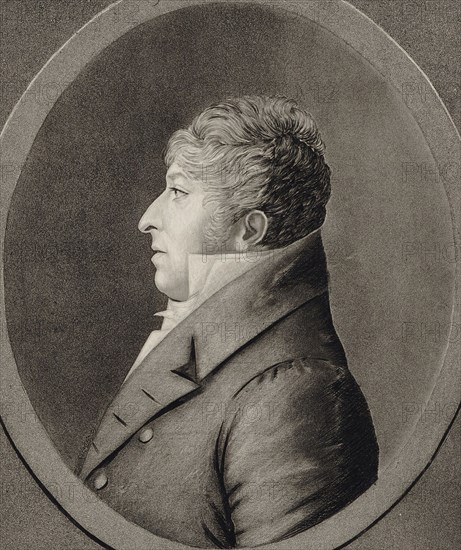 Portrait of the composer Rodolphe Kreutzer (1766-1831), 1809. Creator: Quenedey, Edmé (1756-1830).