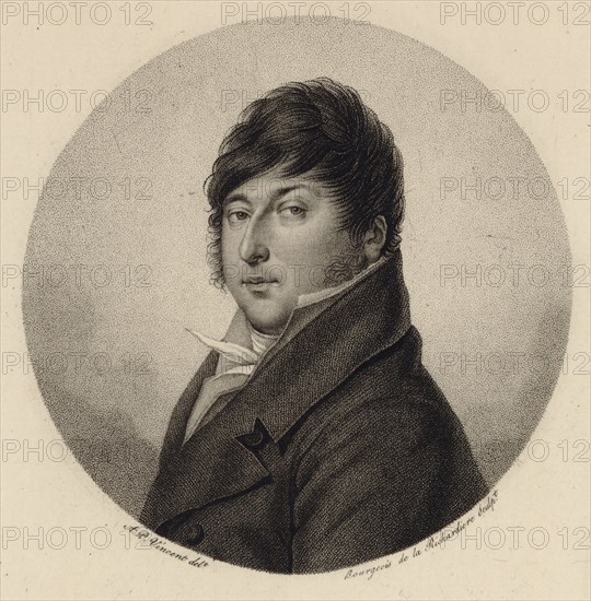Portrait of the composer Rodolphe Kreutzer (1766-1831). Creator: Bourgeois de la Richardière, Antoine-Achille (1777-1838).