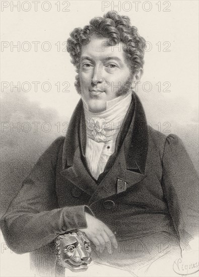 Portrait of the violinist and composer Charles Philippe Lafont (1781-1839). Creator: Constans, Charles (1778-1847).