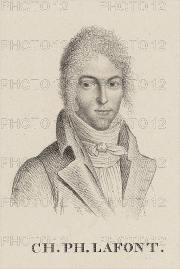 Portrait of the violinist and composer Charles Philippe Lafont (1781-1839). Creator: Ledru, Hilaire (1769-1840).