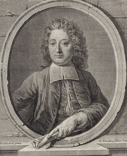 Portrait of the Composer Jean-François Lallouette (1651-1728). Creator: Tardieu, Jacques-Nicolas (1716-1791).