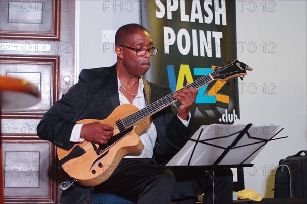 Ciyo Brown, Splash Point Jazz, Eastbourne, East Sussex, UK, 28 Aug 2019. Creator: Brian O'Connor.