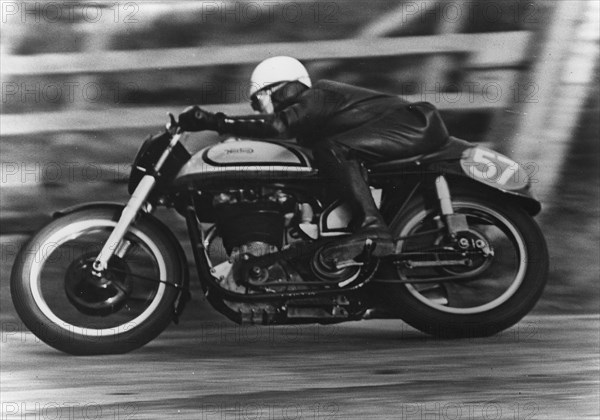 Norton 1950 Isle of Man Tourist Trophy race. Creator: Unknown.