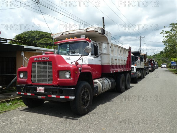 Mack Truck at a truck stop in Costa Rica 2018. Creator: Unknown.