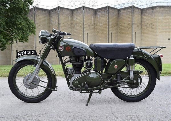 1954 Matchless G3 LS Auxiliary Fire Service motorcycle. Creator: Unknown.