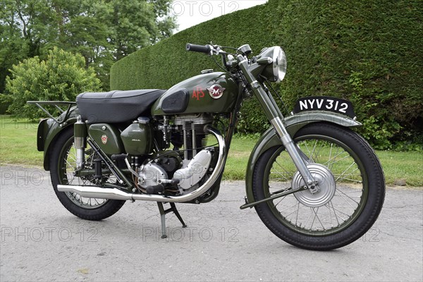 1954 Matchless G3 LS Auxiliary Fire Service motorcycle. Creator: Unknown.