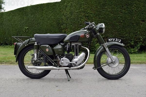 1954 Matchless G3 LS Auxiliary Fire Service motorcycle. Creator: Unknown.