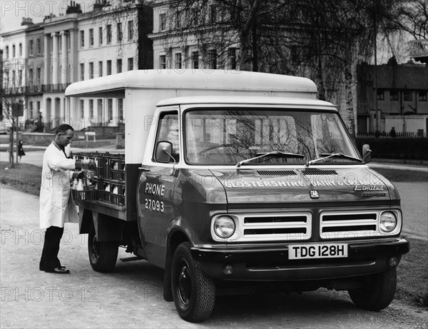 1970 Bedford CF milk delivery van. Creator: Unknown.