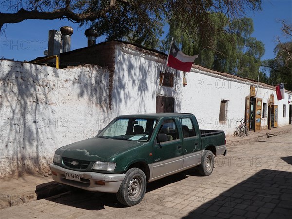 Chevrolet LUV pick-ip truck in Chile 2019. Creator: Unknown.