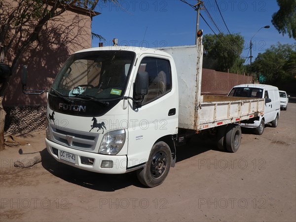 Foton Flat bed truck, Chile 2019. Creator: Unknown.