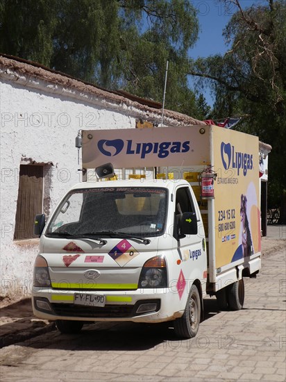 Hyundai H100 Lopigas delivery truck, Chile 2019. Creator: Unknown.